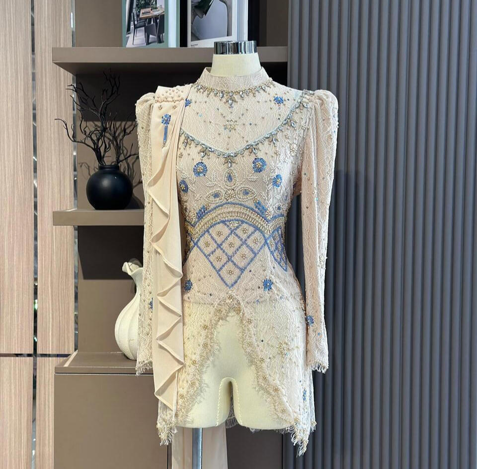 SERUNI CREAM | Rp. 365.000 | LD 100 - 110 | Free rok + Hijab + kamisol / kemben
